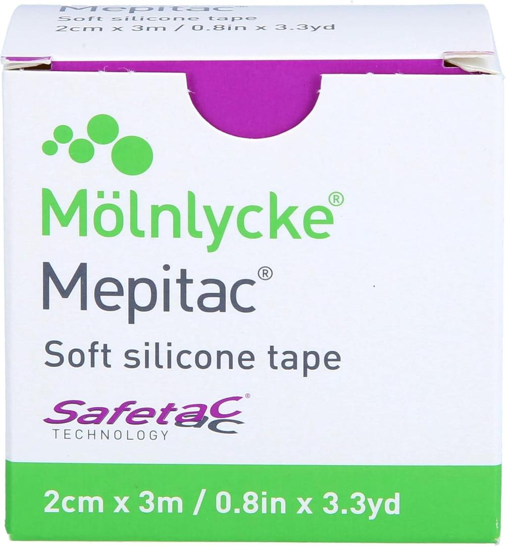 Mepitac 2 x 300 cm or (2cm x 3 m) Roll Non-Sterile by Mlnlycke Health Care GmbH