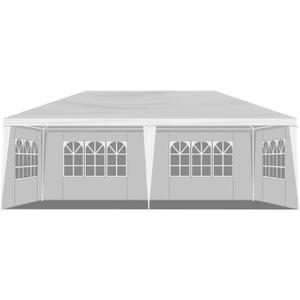 10x20 FT Wedding Tent with 4 Removable Sidewalls, Outdoor Canopy Tent Patio Gazebo for Party BBQ Events Marketplace, White