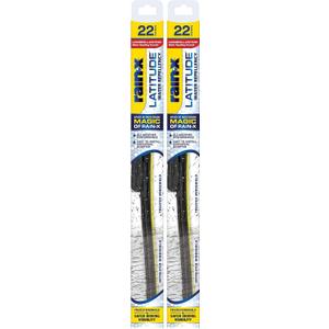 Rain-X 5079279-2 Latitude 2-In-1 Water Repellent Wiper Blades, 22 Inch Windshield Wipers (Pack Of 2), Automotive Replacement Windshield Wiper Blades With Patented Rain-X Water Repellency Formula Rain-X 5079279-2 Latitude 2-In-1 Water Repellent Wiper Blades, 22 Inch Windshield Wipers (Pack Of 2), Automotive Replacement Windshield Wiper Blades With Patented Rain-X Water Repellency Formula