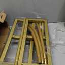 Queension Arch Backdrop Stand 6.6FT, Metal Wedding Arch Stand with Base for Ceremony, Balloon Arched Backdrop Frame for Birthday Party Baby Shower Celebration Decorations, Gold