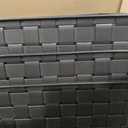BINO | Plastic Basket, Large - Black | 3 Pack | THE STABLE COLLECTION | Multi-Use Storage Basket | Rectangular Cabinet Organizer | Home & Office Storage Organizer | Baskets for Bathroom Organizing