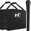 SIRUITON 2Pack Dog Playpen Storage Bag, Fits 40" H 8 Panels and 9 StakesSuitable for Foldable Exercise Pet Playpen, Dog Fence Travel Bag, with Reinforcing Plate & Shoulder