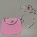 Meland Princess Dress Up - Dress Up Clothes for Girls with Toys,Christmas Birthday Gift for Toddler Girls 3,4,5,6,7,8 Years (Pink)