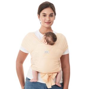 Momcozy Baby Carrier AirMesh - The Perfect Summer Sling for Newborns to Toddler 8-35 lbs - Cooling Fabric Baby Wrap, Lightweight, Ergonomic, and Easy to Wear, Light Beige