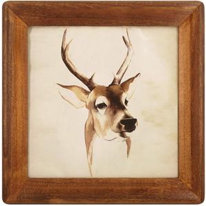 10x10 Wooden Picture Frames, Rustic Square Photo Frame Made of Solid Wood and Plexiglass for Wall Hanging and Table Standing (Brown)