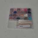 FANDAMEI Press on Nails, 24 Colors 576PCS Press on Nails Almond, Matte Glossy Press on Nails Short Almond, Glitter Fake Nails, Press on Nails French Tip Natural, Press on Nails for Nail Art