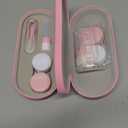 Eyeglass Case Double Sided Travel Size Cute Portable Contact Lens Box 2 in 1 Multifunction With Tool for Daily Outdoor Office