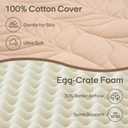 ZonLi Japanese Floor Mattress Futon Mattress Queen Size, 4" Thicken Roll Up Tatami Mat w/ 100% Cotton Washable Cover, Portable & Foldable Floor Bed Mattress for Sleeping, Dormitory, Adult Kids, Coffee