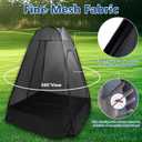 1-Person Camping Chair Pop up Tent, 47"x47"x59" See Through Single Mesh Tent Bugs Barrier Mosquito Net 2 Zipper Doors Outdoor Sports Pod Shelter with Bag for Fishing, Not Included Chair