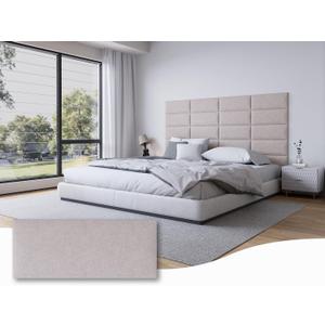 Peel and Stick Upholstered Wall Mounted Headboard Queen Size, 9 Panels Tufted Fabric Headboard,Wall Mounted Headboards, Interior Wall Panels for Bedroom, 10"x24" Beige