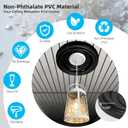 Art3d Non-Phthalate PVC Ceiling Medallion, Ceiling Light Cover Plate, Hole Cover for Light and Ceiling Fans, Fits Canopies up to 7.5", Ideal for Living Room, Bedroom, Renovation, 2 Pcs Set