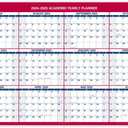 AT-A-GLANCE 2024-2025 Erasable Calendar, Dry Erase Wall Planner, 48" x 32", Extra Large, Academic & Regular Year, Double Sided, Horizontal (PM326S2825)