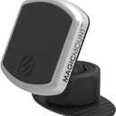Scosche MPD-XTPP1 Magnetic MagicMount Pro Phone Mount for Car, Automotive-Grade Adhesive, 360 Degree View Rotation, Black/Silver