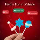 45 Pack Christmas Lollipops  Individually Wrapped  Packed In A Tree Jar Holiday Themed Hat, Snowman, Snowflake Suckers  Strawberry, Tutti Frutti, Blue Raspberry Flavors  Bulk Christmas Candy Use For Stocking Stuffers, Party Favor, Classroom & Office Treats, Goodie Bag Fillers