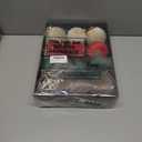 Liliful 12 Pcs 4 Color Velvet Christmas Balls and Stars 3.15 Inch Flocked Christmas Tree Ball Ornaments Plastic Ball Decorations with Gift Box for Xmas Tree, Party, Holiday, Wedding