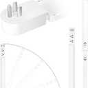 Outlet Extender Stick - 2 AC Outlets, 3 USB, 22"-34", 180° Rotating