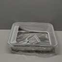 Stainless Steel Litter Box | Metal Kitty Litter Box with Lid High Sided for Small Cats or Injured Cats, Bunny Litter Boxes, Low Entry, Odor-Free, Non-Stick,Includes Scoop (Silver Gray)