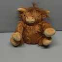 SuzziPals Heatable Coolable Weighted Highland Cow Stuffed Animals Plushie, Microwavable Heating Pad for Period Cramps & Pain, Lavender Scented Cow Plush Toys for Stress, Highland Cow Gifts for Women