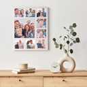 Picture Frame Collage Family Photos Display 4x4 and 8x8-9 Openings Collage Picture Frame for Wall for Tabletop Stand White Picture Frames Set for Home Decor Family Gifts