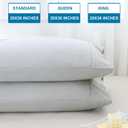 WINLIFE Standard Size Pillow Cases 2 Grey 100% Egyptian Cotton Standard Pillowcases Set of 2 (20''26''), Soft and Breathable Pillow Case, Grey