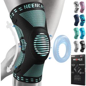 NEENCA Knee Braces for Knee Pain Relief, Compression Knee Sleeves with Patella Gel Pad & Side Stabilizers, Knee Support for Weightlifting, Running, Workout, Arthritis, Meniscus Tear, Men Women. ACE-53 (XX-Large, Blue)