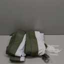 Olive Green Pinch Pleated 100% Blackout Linen Curtains for Bedroom 84 Inch Length Room Darkening with Liner Dark Green Window Curtains 84 Inches Long for Living Room Black Out Pleat Drapes Back Tab (40"W x 84"L (Pack of 2))