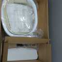 KUB High Chair for Babies and Toddlers Adjustable Foldable Convertible 5 Point Harness Easy Clean Wood-Printed Metal with Removable Tray Baby Highchair for Family (White&Natural Wood-Printed Metal)