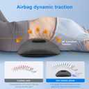 3 in 1 Lower Back Massager - Electric Lumbar with Heat, Vibration Massager, Airbag Traction,Lumbar Support Pillow for Lower Back Pain Relief,Deep Tissue Relaxation FSA Eligible/HSA Eligible