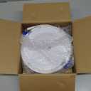 Meconard 4 Pack 8 Inch 5CCT LED Recessed Ceiling Light with Junction Box, 2700K/3000K/3500K/4000K/5000K Selectable Ultra-Thin Lighting, Dimmable 18W=125W, 1500LM, IC Rated Can-Killer Downlights, ETL