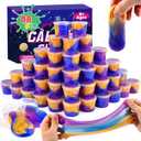 Slime 88 Pack Galaxy Slime Kit, Easter Slime Party Favors for Kids, Non Sticky, Soft Sludge Toy Mini Slime Bulk for Boys Girl, Birthday Stuffers, Stress Relief, Goodie Bags