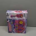 M SANMERSEN 3-in-1 Toddler Guitar Toys for Kids with Piano Drum, Electric Musical Toy with Strap Light Up 3 4 5 Year Old Boys Girls Gifts (Pink)