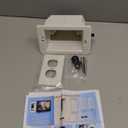 Recessed Outlet/Electrical Box Single Gang, Recessed Outlet Box for Wall Mount TV, Antenna, Phone and Cable TV, Suitable for GFCI Outlet and Standard Outlet, for Old or New Construction(1 Pack)