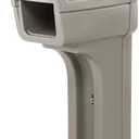 Step2 MailMaster Plus Mailbox & Post, Weather Resistant, Large Outdoor Mailboxes, Made of Durable Plastic, Easy to Install, Flag Included, Stone Gray