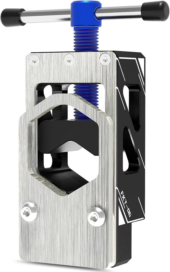 Bike Saw Guide for Road Mountain Bike Fork Steerer, Seat Post, Bicycle Handlebar, Adjustable Cut Saw Guide for Cutting