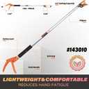 KSEIBI 143010 Long Reach 3.5 ft (1.0m) Cut & Hold Bypass Pruner - Lightweight Aluminum, Rust-Resistant, Ergonomic Grip, 1/4" Max Cut - Ideal for Precision Gardening & Pruning