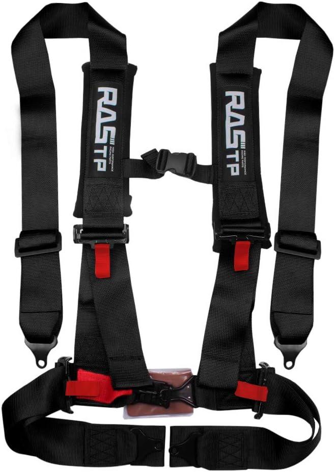 RASTP 4 Point Safety Harness with 3 Inch Padding (Black)