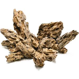 Unocho Aquarium Stone Rocks Dragon Stone 10lb Aquarium Decor Rocks Aquascaping Stone Fish Rocks for Aquariums Landscaping Model Tank Decoration Paludarium Amphibian Enclosures(2-6 inches)