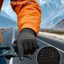 Thin&Thick Winter Gloves for Men and Women,Warm Waterproof Snow Glove for Cold Weather for Ski Hiking Driving Cycling (Large)