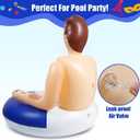 Silph PLC Pool Float, Inflatable Swim Ring with Cup Holder for Party, Pool Toys for Adult/Kids Relaxing & Pool Hunk Ring for Lifeguard