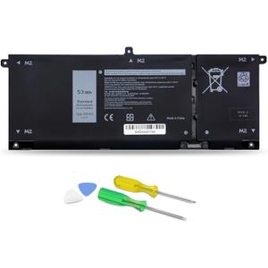 DJW H5CKD Laptop Battery Replacement for Dell Inspiron 7300 7306 7500 7506 2-in-1 Silver Vostro 5300 5301 5501 5502 Series Latitude 3410 3510 Series Inspiron 5300 5301 5401 5402 Series