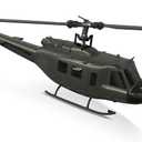 Carmanon UH-1 RC Helicopter - Huey Collectable Remote Control Helicopter with Auto-Hover for Adults, Beginners, 1/27 Scale, 2 Batteries