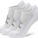 Balega Hidden Comfort Performance No Show Athletic Running Socks for Men and Women (3-Pack), White, Medium (White)