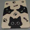 for iPad A16 Case for iPad 10th Generation Case 10.9 inch - 360 Degree Rotating Stand Folio Smart Cover with Pencil Holder for Women Girls, Black Cats for Apple Tablet 10th 2022/11th 2025