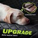Pecute Dog Car Seat Cover for Back Seat 53.54 * 23.62 in, Car Window Fixing for Maximum Car Protection, Leather Fabric Back Seat Extender for Dogs, Waterproof & Scratch-Resistant, Support to 330 lbs