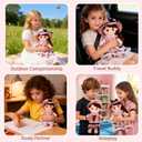 Soft Baby Doll, Plush Rag Doll Toys for 1+ Year Old Girls & Boys, Huggable Toddler Doll Snuggle Buddy, Ideal First Birthday Gift, Snuggle Buddy for Infants, 17.7 Inch 2 Pack (Pink)