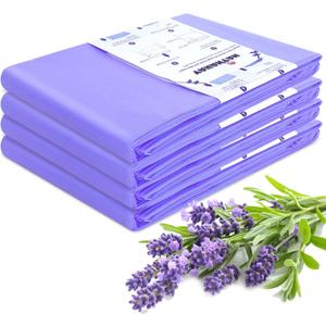 Diaper Pail Refill Bags Compatible With Dekor Plus Diaper Pail, Extra 30% Length, Lavender Scent, 4 Pack