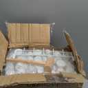 C&AHOME Wire Cube Storage, 12-Cube Storage Organizer Metal, C Grids Storage Bins Shelving, Modular Bookshelf Shelf, Closet Cabinet Ideal for Bedroom, Office 36.6L x 12.4W 48.4H White