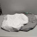 Bassinet Mattress Pad Cover Waterproof, Fits 21”*24“ Graco Pack 'n-Play Dome LX Bassinet Mattress, Ultra Soft Breathable, White and Grey