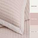 Bedsure Pink Quilts King Size - King Quilt Bedding Set Bedspread Coverlet, Lightweight Corduroy Pattern Bedspread, 3-Piece Set with 106"x96" Coverlet & 2 Pillow Shams, All-Season Soft Microfiber