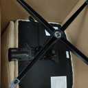 DUMOS Criss Cross Chair No Wheels Wide Cross Legged Office Desk Vanity Chair Comfy Fabric Armless Adjustable Swivel for Home Computer Task (Beige)